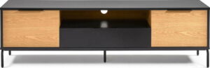 Černo-hnědý TV stolek La Forma SAVOI