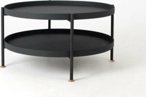 Černý konferenční stolek Custom Form Hanna