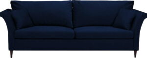 Modrá rozkládací třímístná pohovka s úložným prostorem Mazzini Sofas Pivoine Mazzini Sofas