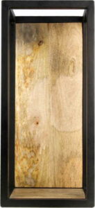 Nástěnná police s detailem z mangového dřeva HSM collection Caria