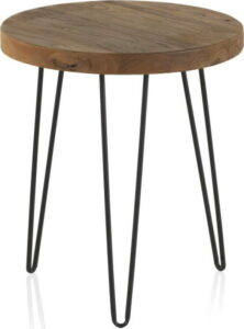 Odkládací stolek s deskou z jilmového dřeva Geese Camile