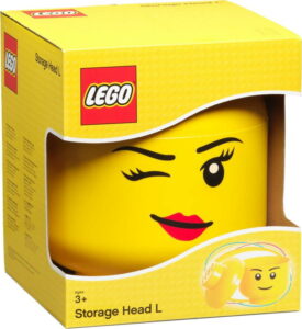 Žlutý úložný box ve tvaru hlavy LEGO® Winky