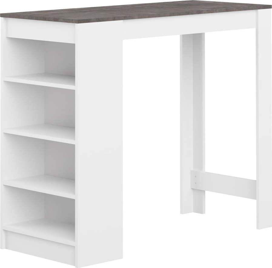 Barový stůl s deskou v dekoru betonu 50x115 cm Aravis – TemaHome TemaHome