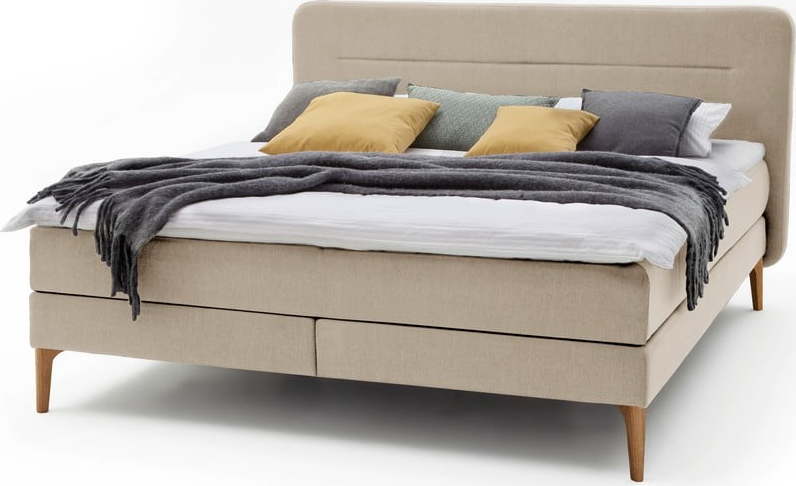 Béžová boxspring postel 160x200 cm Massello – Meise Möbel Meise Möbel