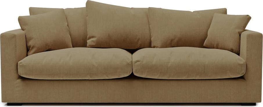 Béžová manšestrová pohovka 220 cm Comfy – Scandic Scandic
