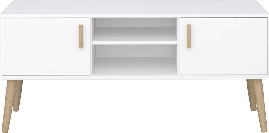 Bílý TV stolek 125x56 cm Pavona - Tvilum Tvilum