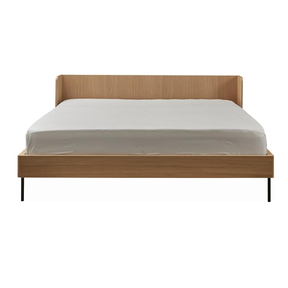 Dvoulůžková postel v dekoru dubu 160x200 cm v přírodní barvě Wrap – Bonami Selection Bonami Selection