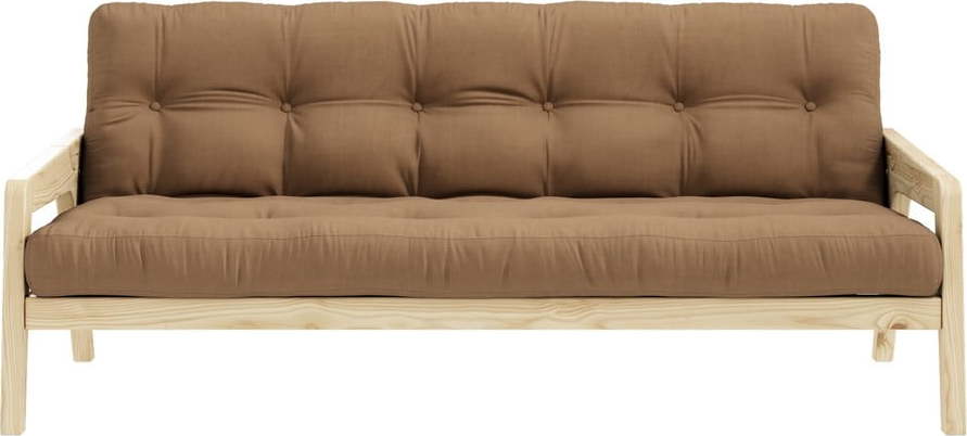 Hnědá rozkládací pohovka 204 cm Grab - Karup Design Karup Design