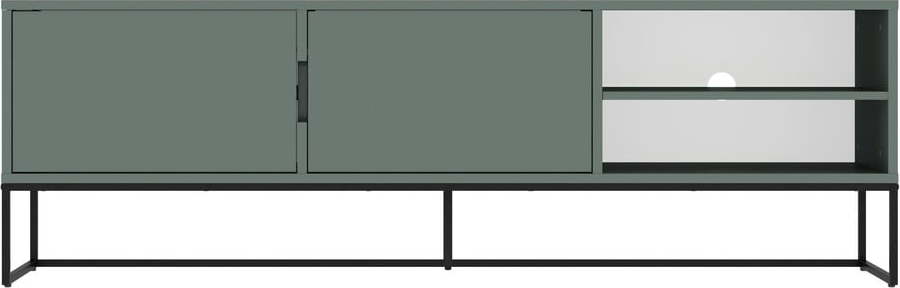 Šedozelený TV stolek 176x57 cm Lipp - Tenzo Tenzo