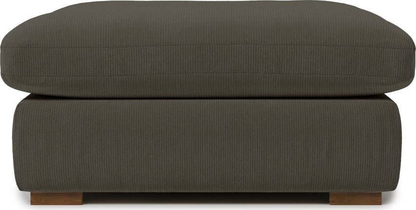 Tmavě šedá látková manšestrová podnožka Comfy – Scandic Scandic