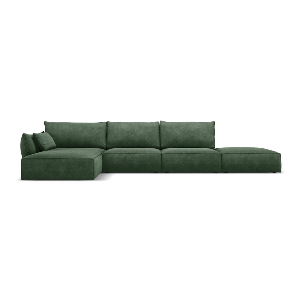 Tmavě zelená rohová pohovka (levý roh) Vanda – Mazzini Sofas Mazzini Sofas