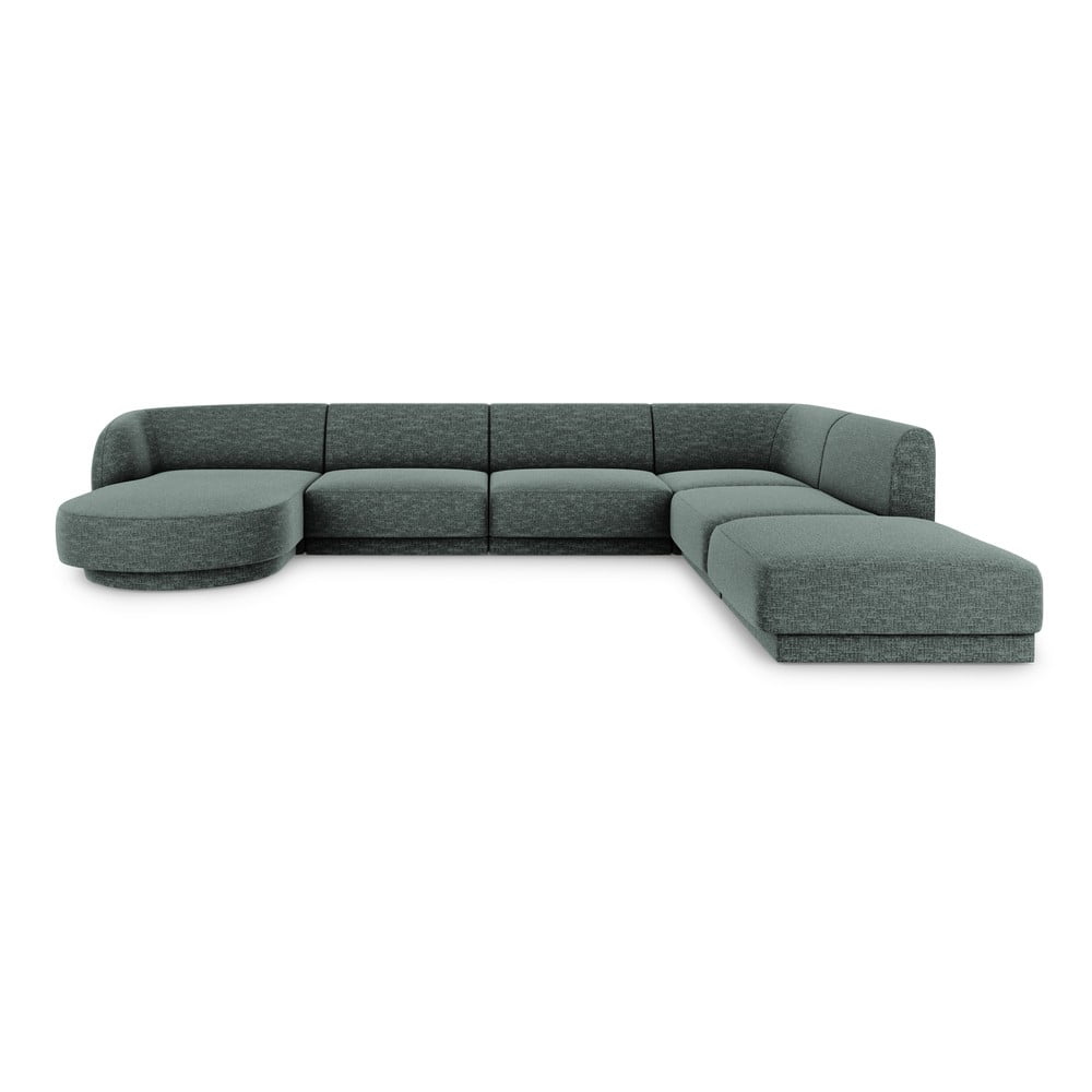 Tmavě zelená rohová pohovka (pravý roh) Miley – Micadoni Home Micadoni Home