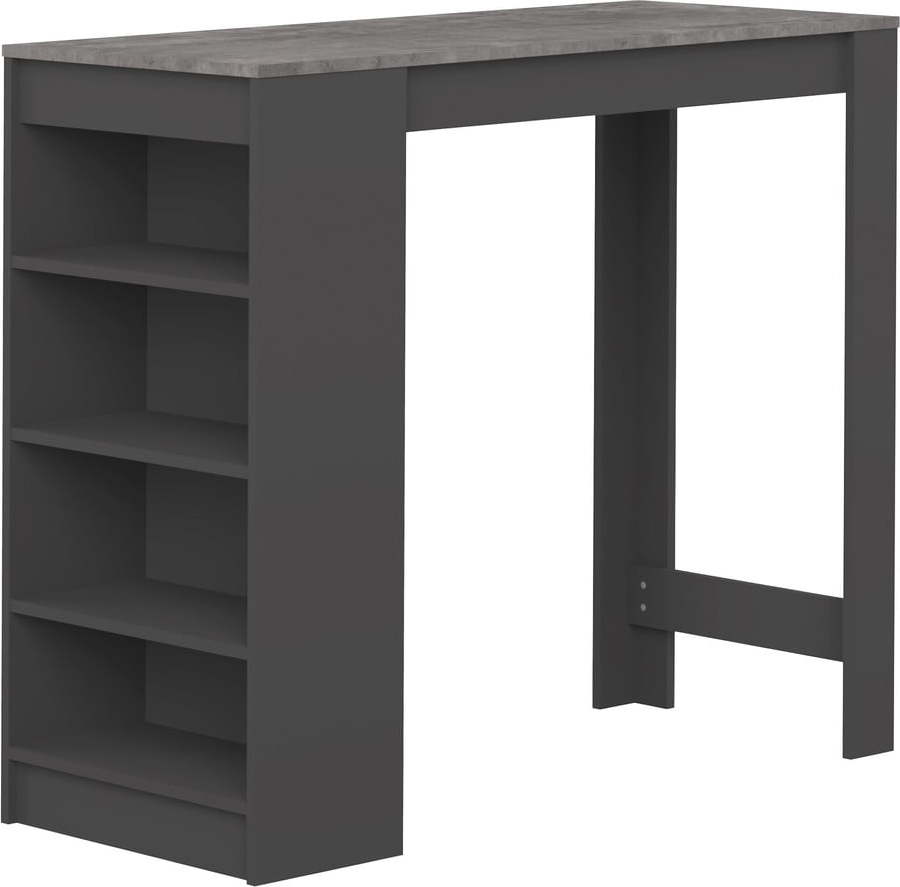 Barový stůl s deskou v dekoru betonu 50x115 cm Aravis – TemaHome TemaHome