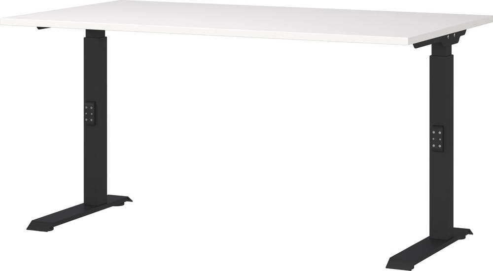 Pracovní stůl s nastavitelnou výškou s bílou deskou 80x140 cm Downey – Germania Germania