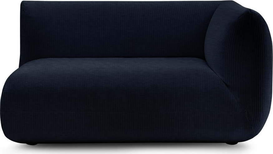 Tmavě modrý manšestrový modul pohovky (pravý roh) Lecomte – Bobochic Paris Bobochic Paris