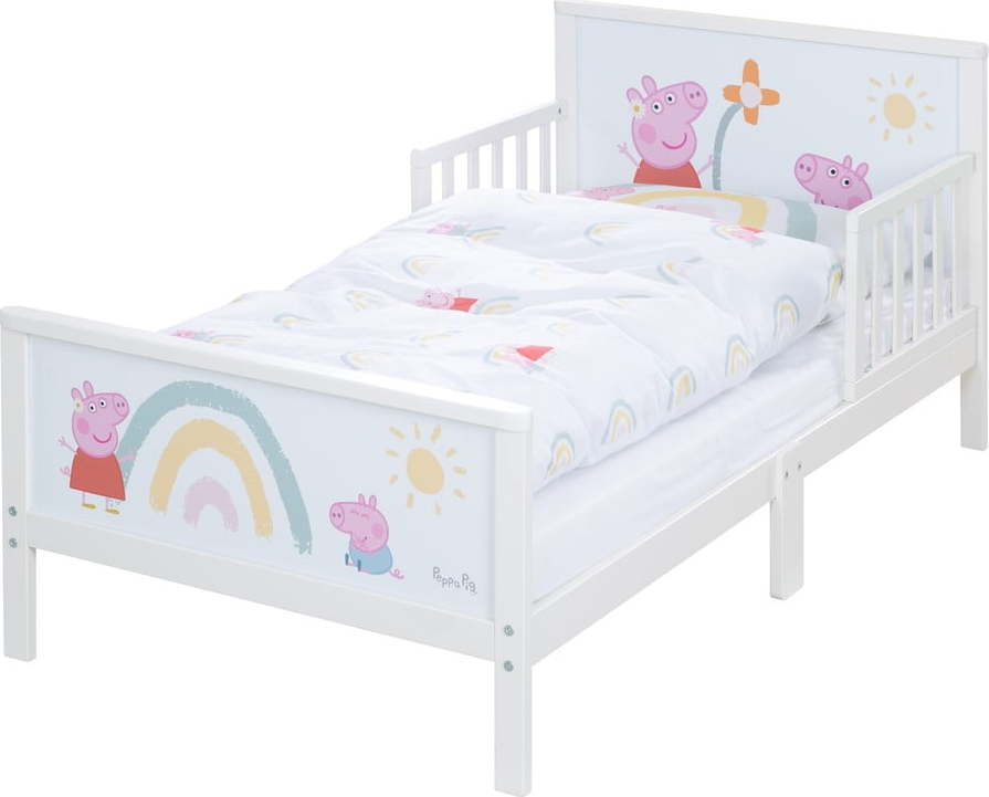 Bílá dětská postel 70x140 cm Peppa Pig – Roba Roba