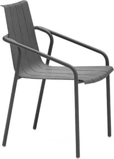 Antracitové kovové zahradní židle v sadě 4 ks Fleole – Ezeis Ezeis