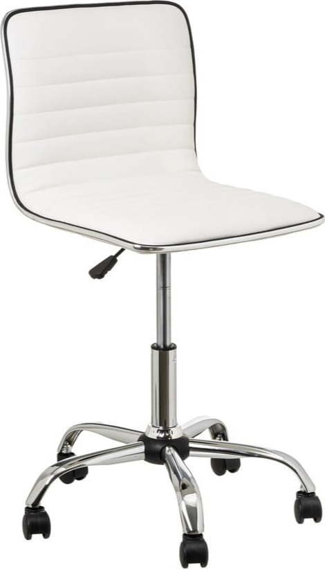 Bílá kancelářská židle z imitace kůže – Casa Selección Casa Selección