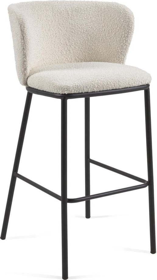 Bílé barové židle v sadě 2 ks (výška sedáku 75 cm) Ciselia – Kave Home Kave Home