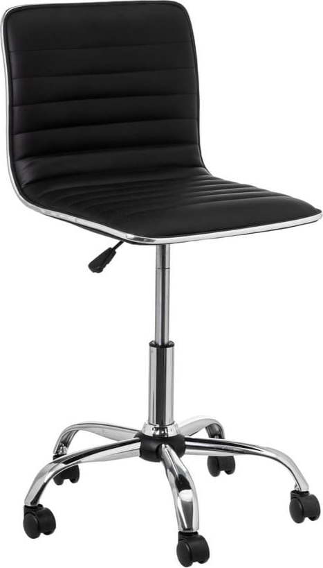 Černá kancelářská židle z imitace kůže – Casa Selección Casa Selección