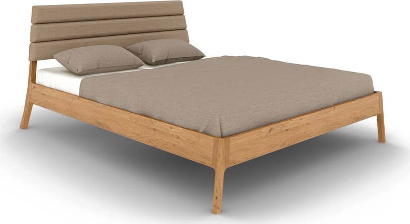Dvoulůžková postel z dubového dřeva v přírodní barvě 140x200 cm Twig – The Beds The Beds