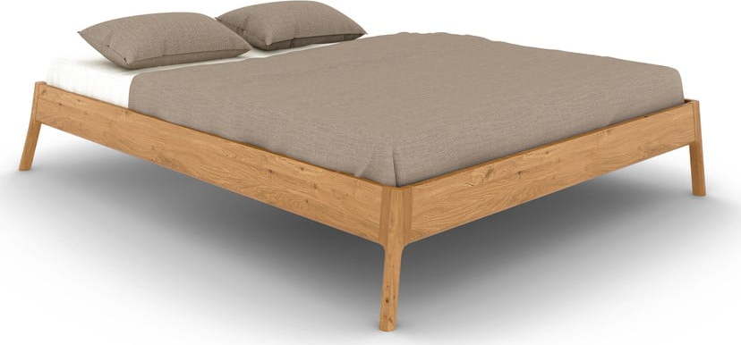 Dvoulůžková postel z dubového dřeva v přírodní barvě 140x200 cm Twig – The Beds The Beds