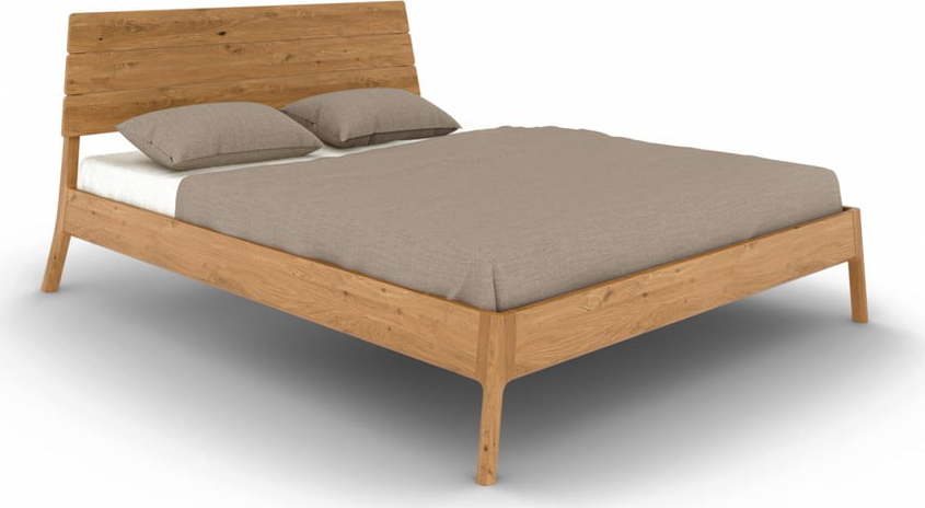 Dvoulůžková postel z dubového dřeva v přírodní barvě 160x200 cm Twig – The Beds The Beds