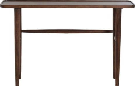 Hnědý konzolový stolek z masivu akácie 30x120 cm Qiano – Light & Living Light & Living