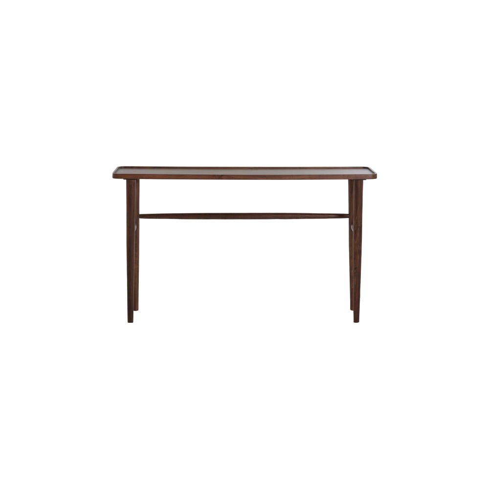 Hnědý konzolový stolek z masivu akácie 30x140 cm Qiano – Light & Living Light & Living