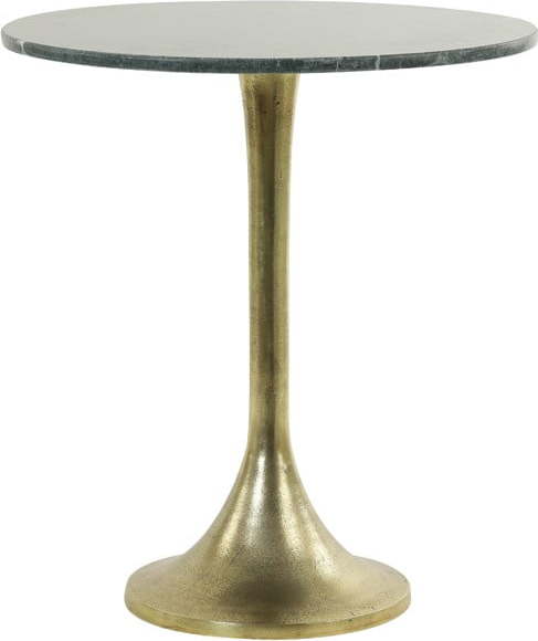 Kulatý odkládací stolek s deskou v dekoru mramoru ø 48 cm Rickerd – Light & Living Light & Living