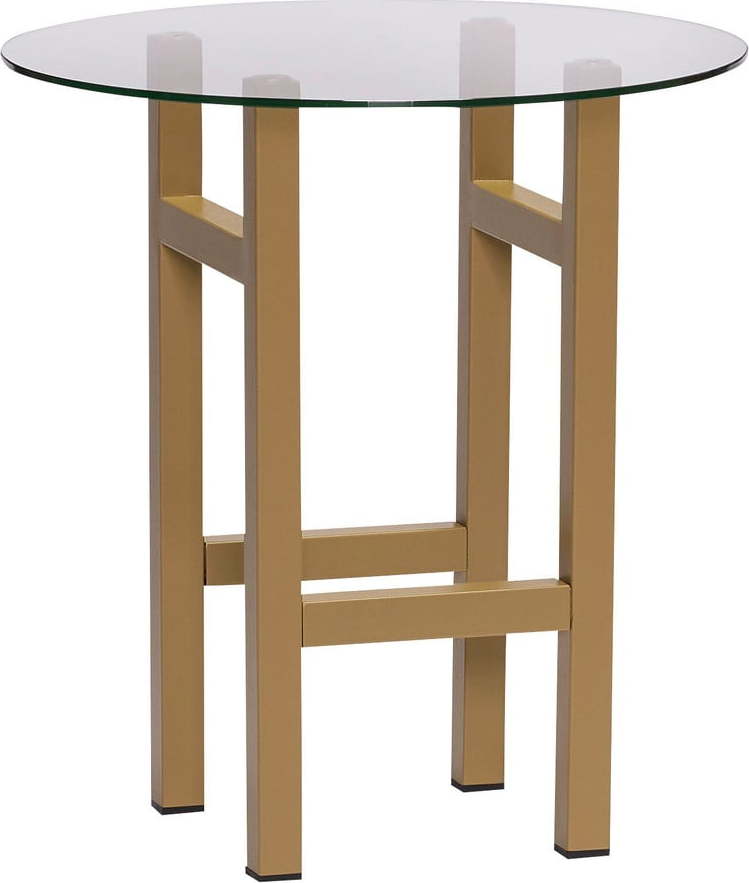 Kulatý odkládací stolek se skleněnou deskou ø 40 cm Elevate – Hübsch Hübsch
