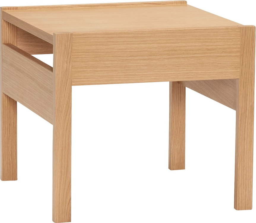 Odkládací stolek s deskou v dubovém dekoru 50x50 cm Forma – Hübsch Hübsch