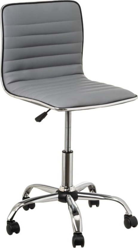 Šedá kancelářská židle z imitace kůže – Casa Selección Casa Selección