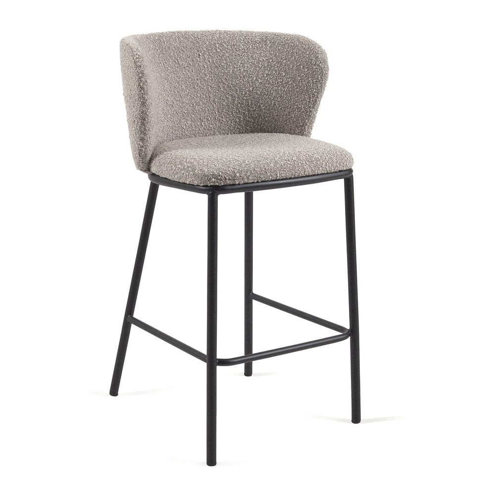 Šedé barové židle v sadě 2 ks (výška sedáku 65 cm) Ciselia – Kave Home Kave Home
