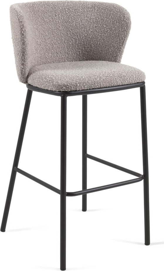 Šedé barové židle v sadě 2 ks (výška sedáku 75 cm) Ciselia – Kave Home Kave Home
