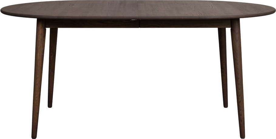 Tmavě hnědý rozkládací jídelní stůl z dubového dřeva 105x170 cm Tyler – Rowico Rowico