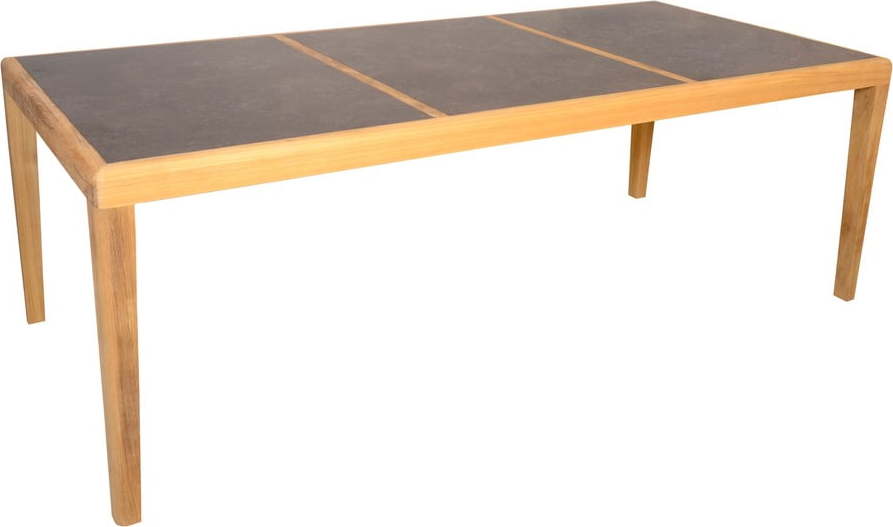 Zahradní jídelní stůl z teakového dřeva 100x219.5 cm Aquariva – Ezeis Ezeis