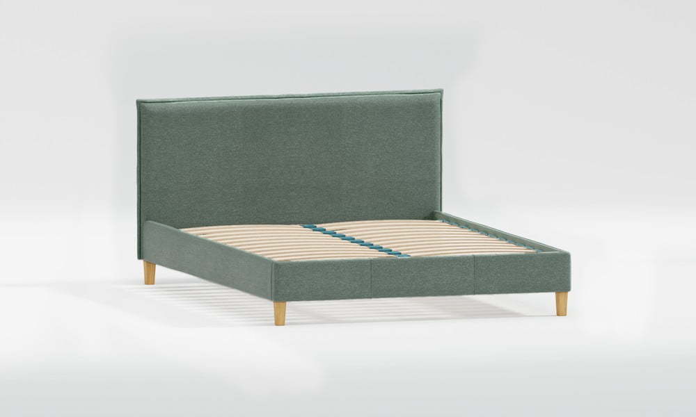 Zelená čalouněná dvoulůžková postel s roštem 200x200 cm Tina – Ropez Ropez