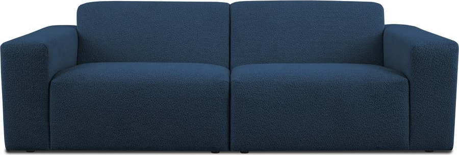 Tmavě modrá pohovka z textilie bouclé 228 cm Roxy – Scandic Scandic