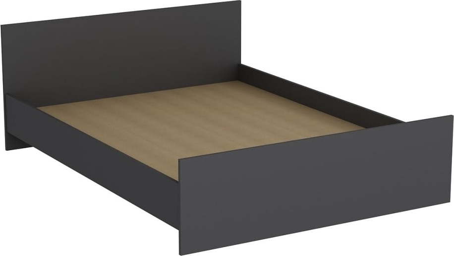 Antracitová dvoulůžková postel 160x200 cm Kale – Kalune Design Kalune Design