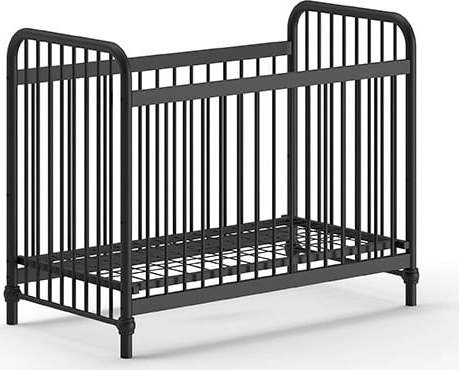 Černá kovová postýlka 60x120 cm BRONXX – Vipack Vipack