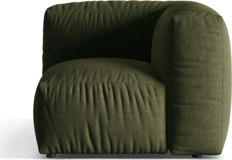 Zelený modul pohovky (variabilní roh) Martina – Micadoni Home Micadoni