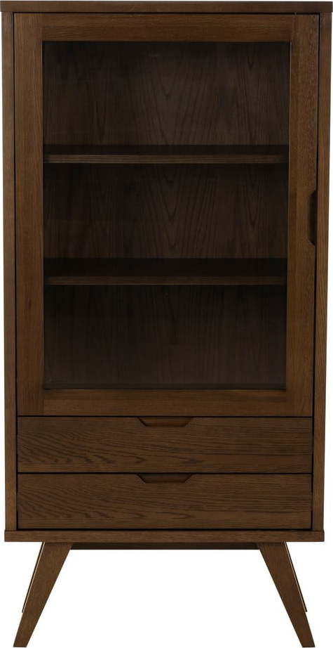 Hnědá vitrína v dekoru dubu 72x145x36 cm A-Line – Actona Actona