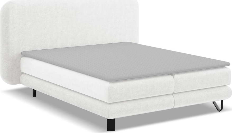 Bílá boxspring postel 180x200 cm Ilima – Makamii Makamii