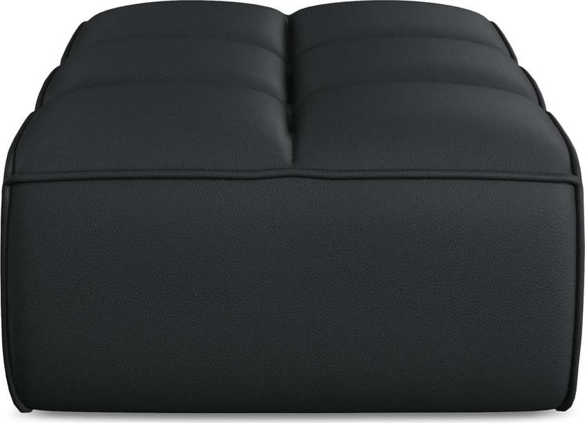 Černá modulární podnožka z imitace kůže Kalai – Makamii Makamii
