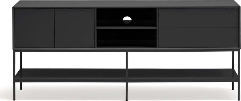 Černý TV stolek 175x74x45 cm Platt – Teulat Teulat