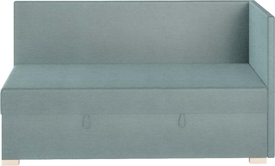 Modrá rohová dětská postel s úložným prostorem s matrací 90x200 cm Flexi – Ghado Ghado