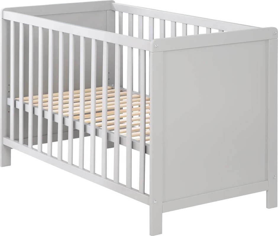 Šedá/taupe postýlka 60x120 cm Hamburg – Roba Roba