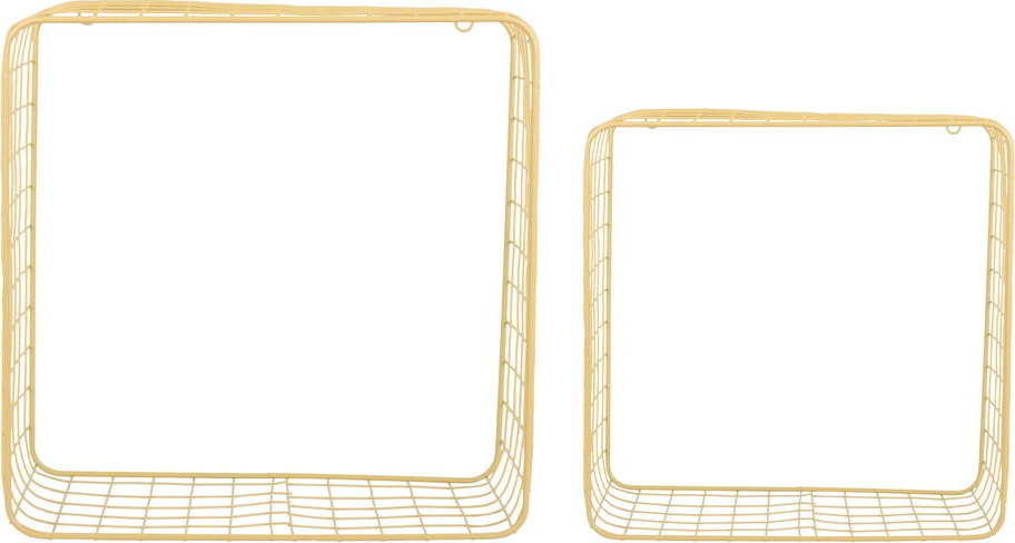 Světle žlutá ocelové police v sadě 2 ks 35 cm Reja – PT LIVING PT LIVING