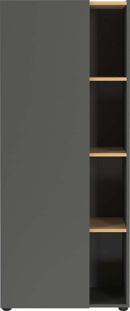 Antracitová knihovna v dekoru dubu 61x145x34 cm Adrano – Germania Germania